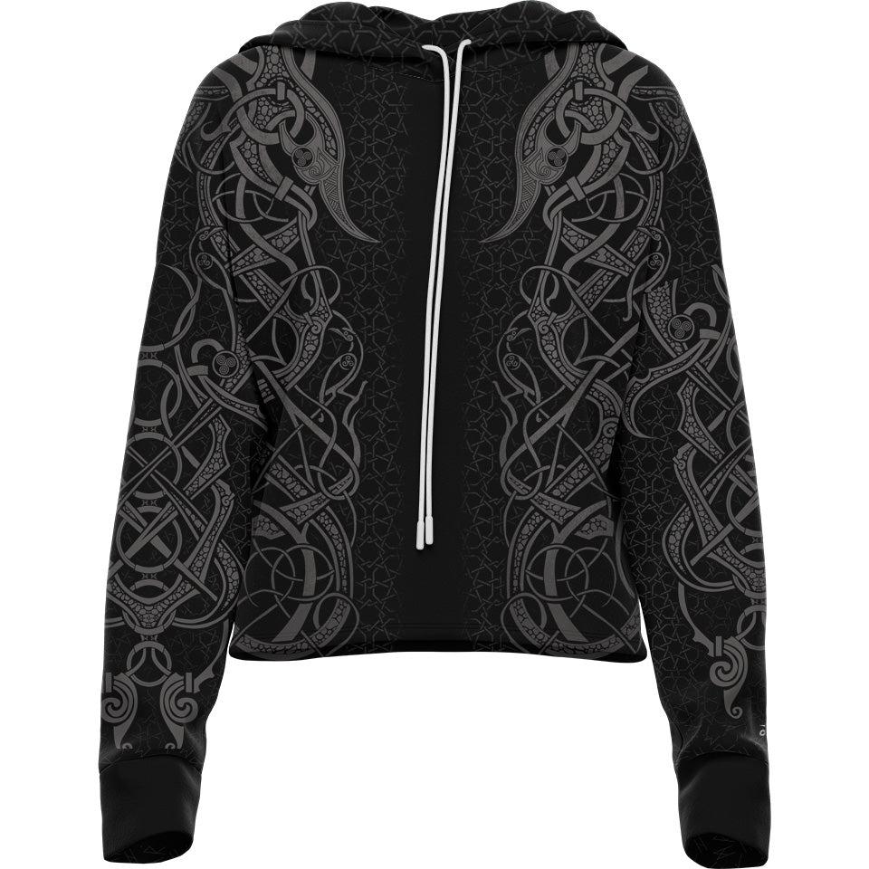 Drop Shoulder Crop Hoodie XS Ghost Drop Shoulder Crop Hoodie 22-CROPHOODIE_XS_FREYA-GRAY