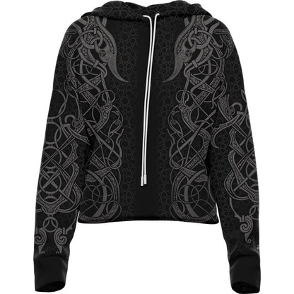 Drop Shoulder Crop Hoodie XS Ghost Drop Shoulder Crop Hoodie 22-CROPHOODIE_XS_FREYA-GRAY