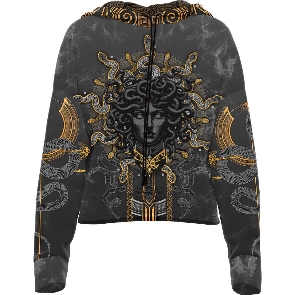 Drop Shoulder Crop Hoodie XS Gorgon Drop Shoulder Crop Hoodie 22-CROPHOODIE_XS_GORGON