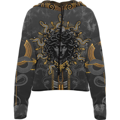 Drop Shoulder Crop Hoodie XS Gorgon Drop Shoulder Crop Hoodie 22-CROPHOODIE_XS_GORGON