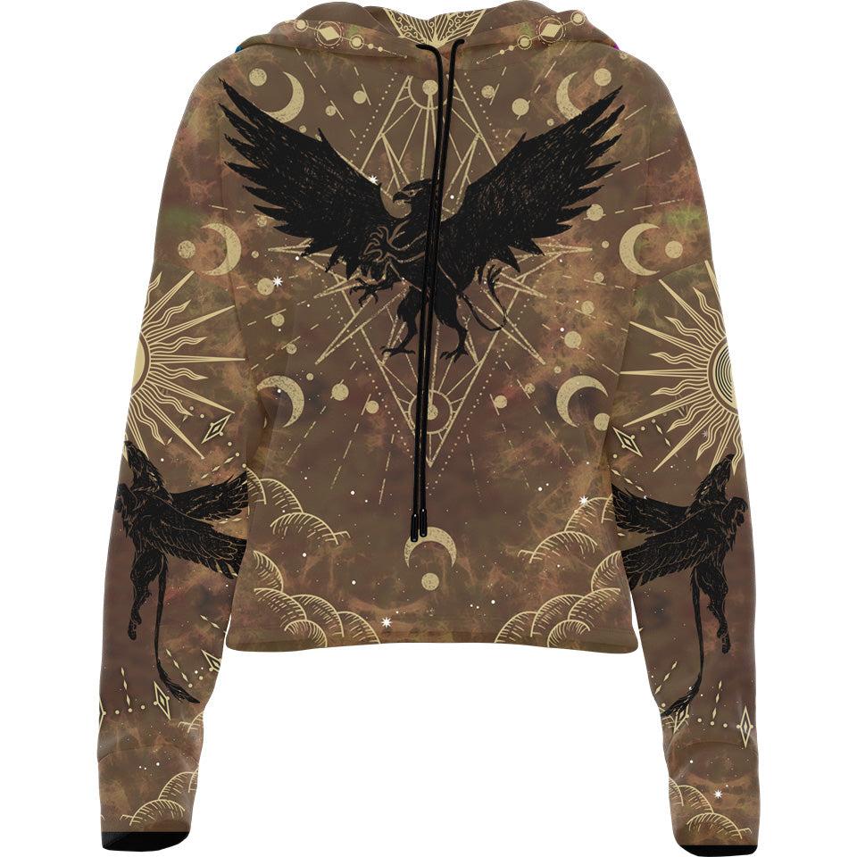 Drop Shoulder Crop Hoodie XS Gryphon Drop Shoulder Crop Hoodie 22-CROPHOODIE_XS_GRYPH