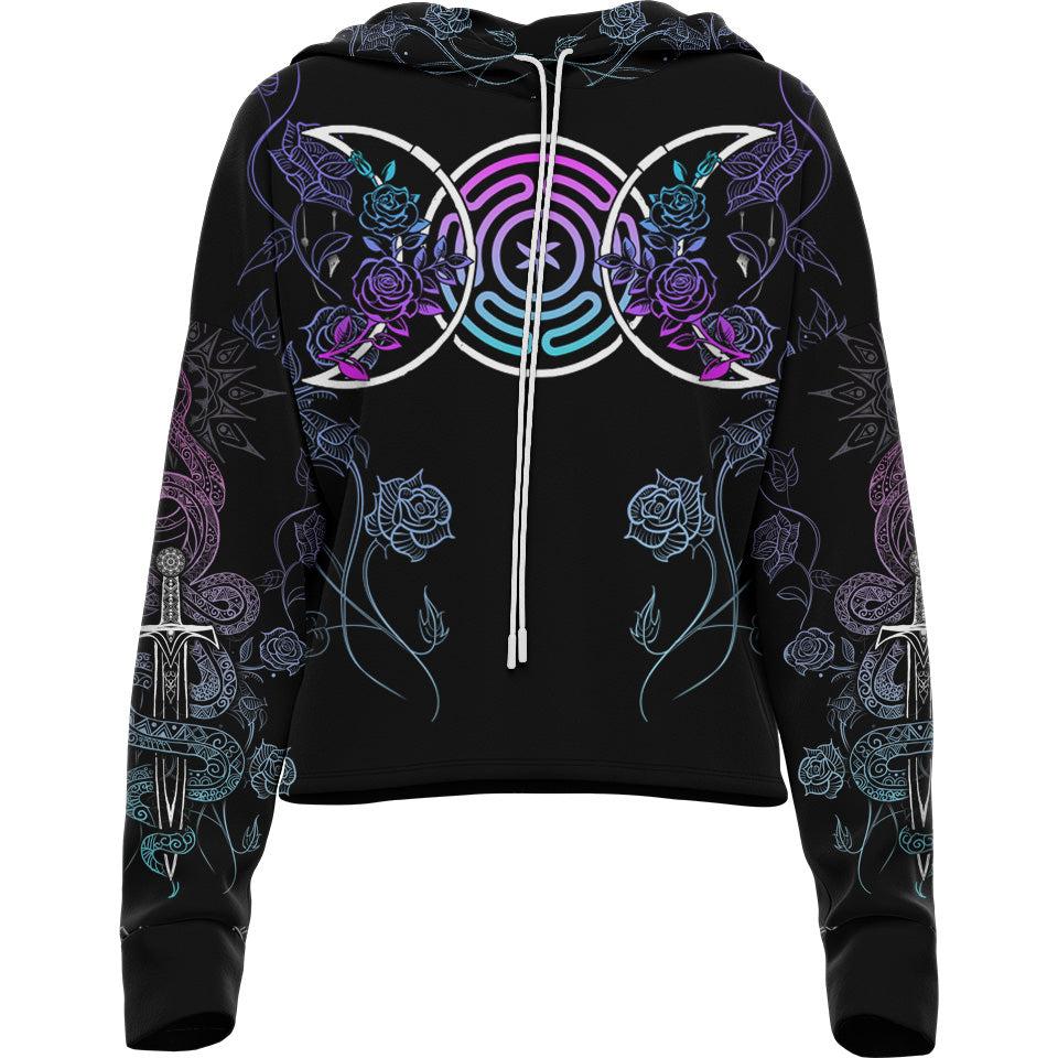 Drop Shoulder Crop Hoodie XS Hecate Drop Shoulder Crop Hoodie - Limited 22-CROPHOODIE_XS_LTDHEC