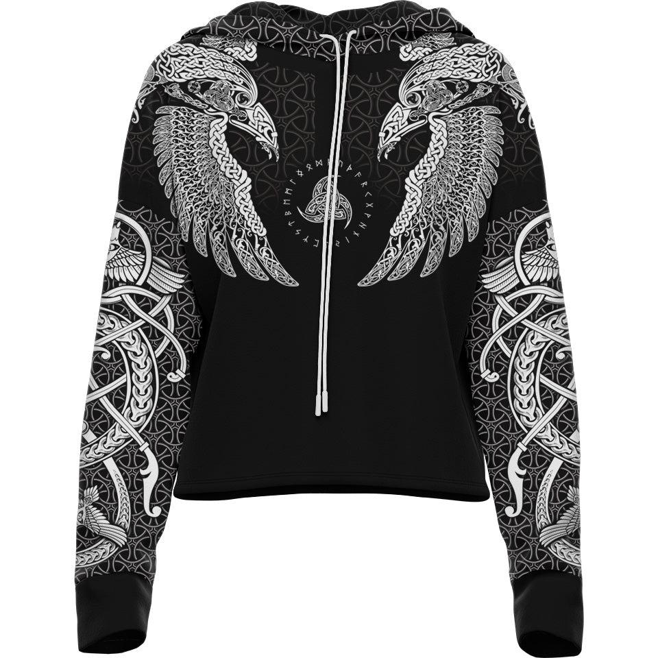 Drop Shoulder Crop Hoodie XS Muninn Drop Shoulder Crop Hoodie 22-CROPHOODIE_XS_MUNINN