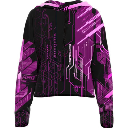 Drop Shoulder Crop Hoodie XS Protocol Zero Drop Shoulder Crop Hoodie - Ghostlink Edition 22-CROPHOODIE_XS_ATOPNK