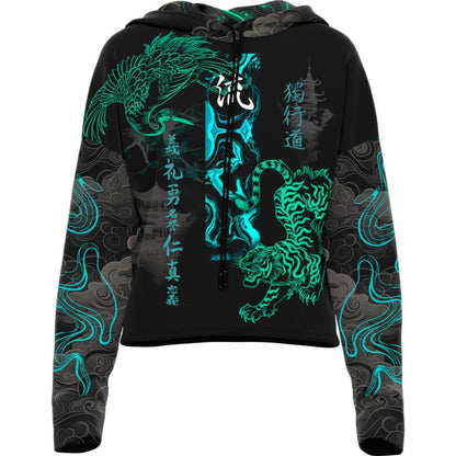 Drop Shoulder Crop Hoodie XS Suminagashi Special Edition Drop Shoulder Crop Hoodie 22-CROPHOODIE_XS_SUMINAGASHI-LTD