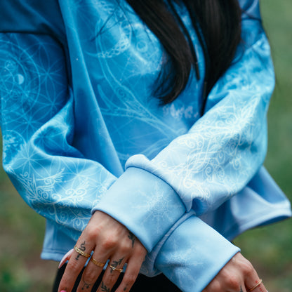 Drop Shoulder Crop Hoodie Yule Drop Shoulder Crop Hoodie