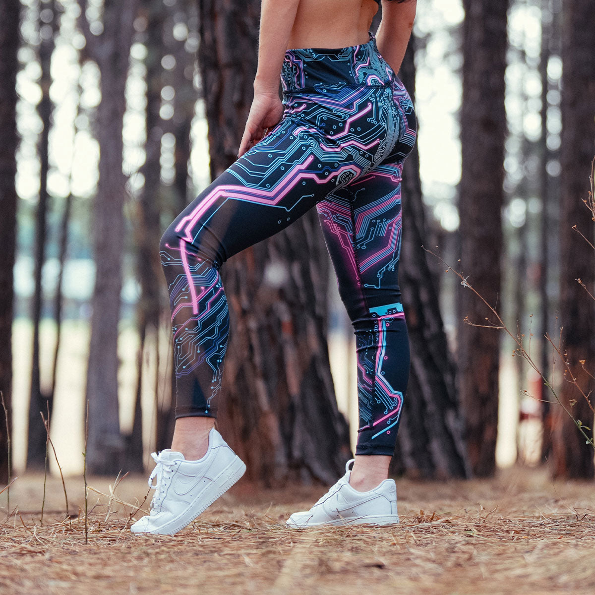 High Waisted Leggings Cyber High Waisted Leggings - Limited