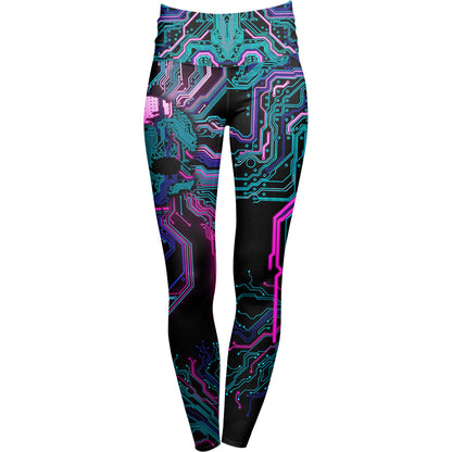 High Waisted Leggings Cyber High Waisted Leggings - Limited