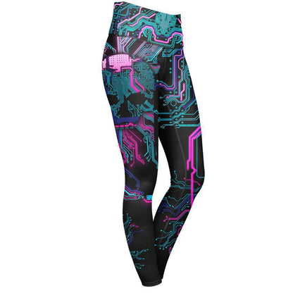 High Waisted Leggings Cyber High Waisted Leggings - Limited