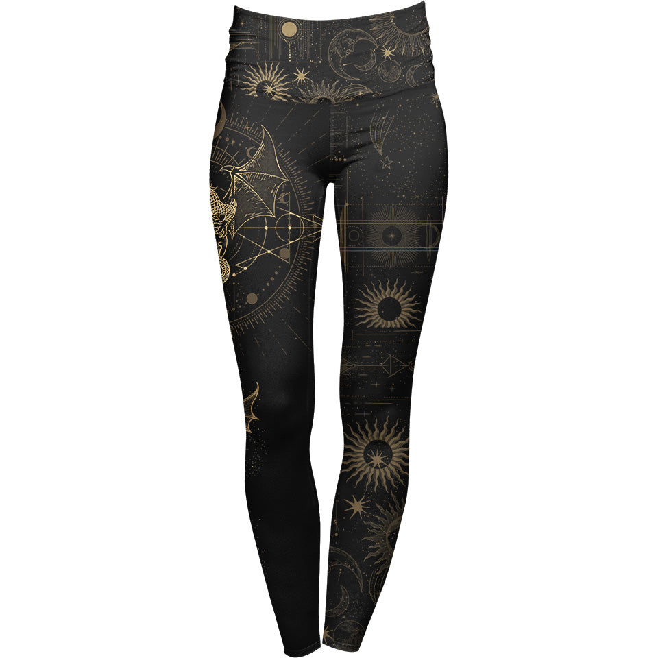 High Waisted Leggings Dragon Luna High Waisted Leggings