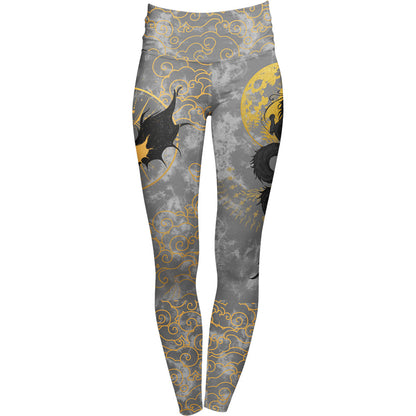 High Waisted Leggings Dragon Rider High Waisted Leggings