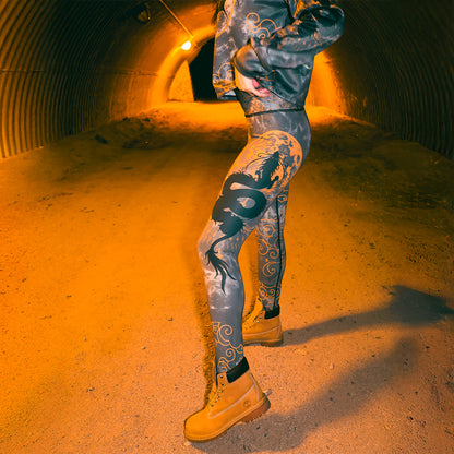 High Waisted Leggings Dragon Rider High Waisted Leggings