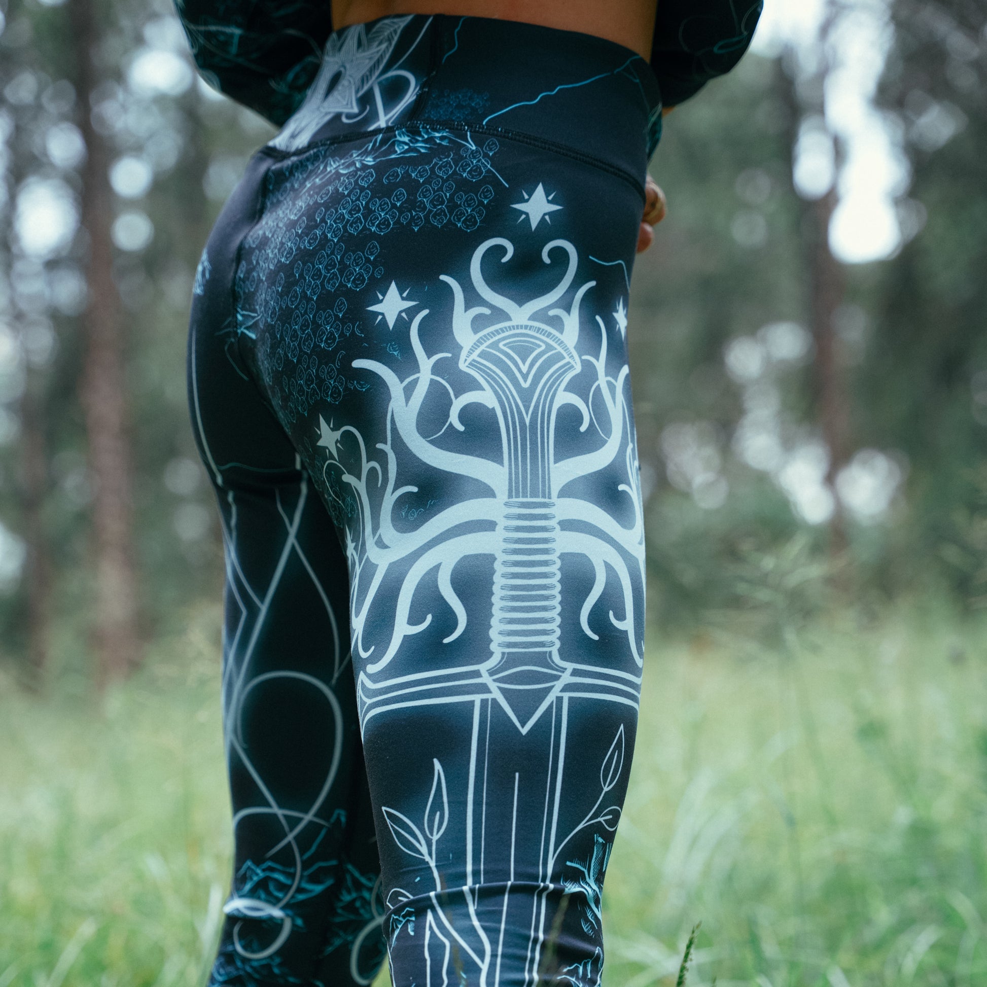 High Waisted Leggings Elven High Waisted Leggings - Fantasy Edition