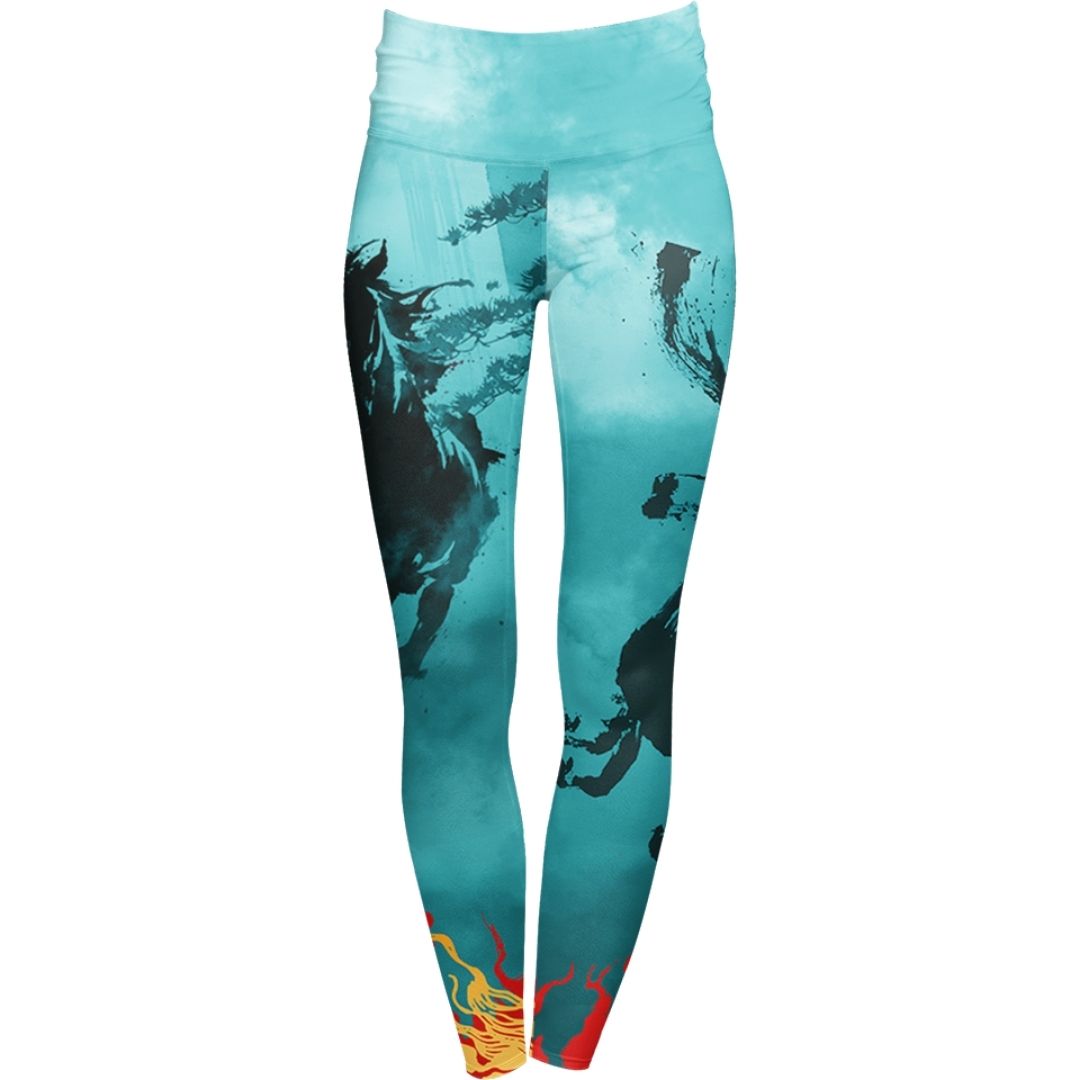 High Waisted Leggings Flamebound High Waisted Leggings