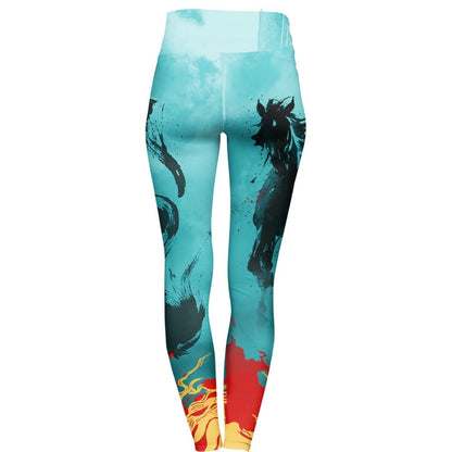 High Waisted Leggings Flamebound High Waisted Leggings
