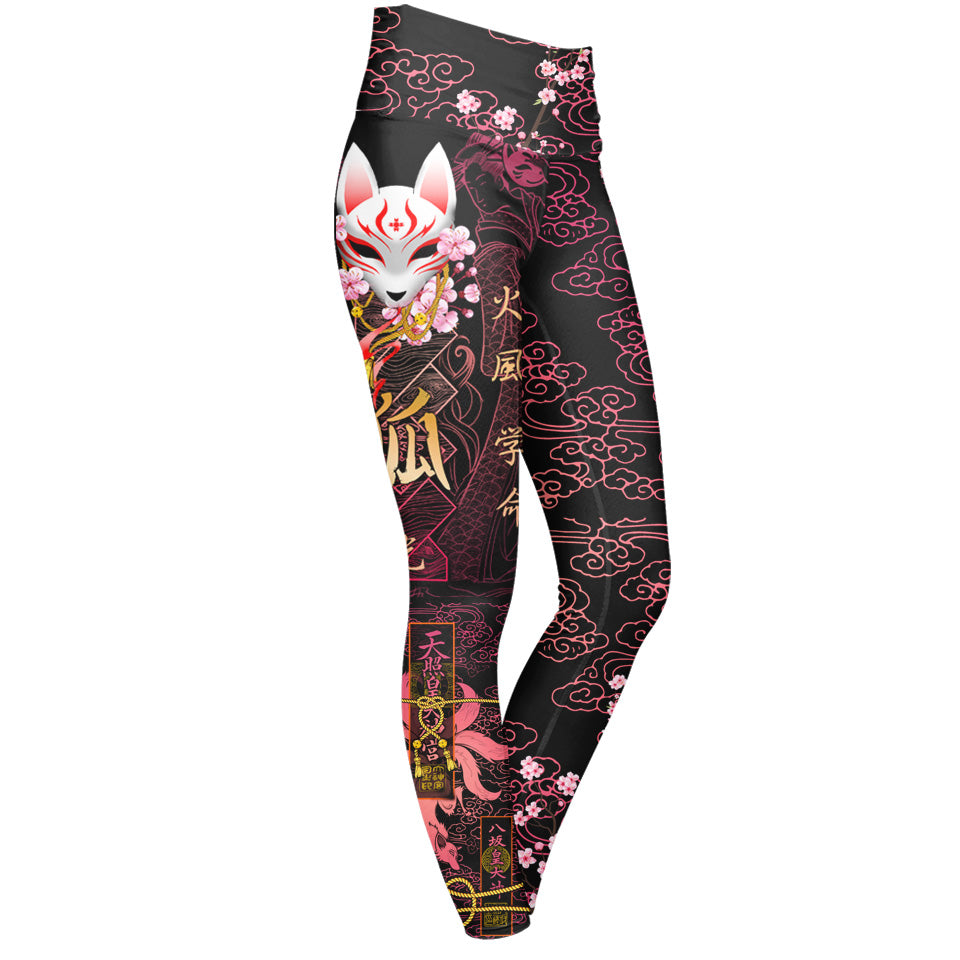 High Waisted Leggings Kitsune High Waisted Leggings