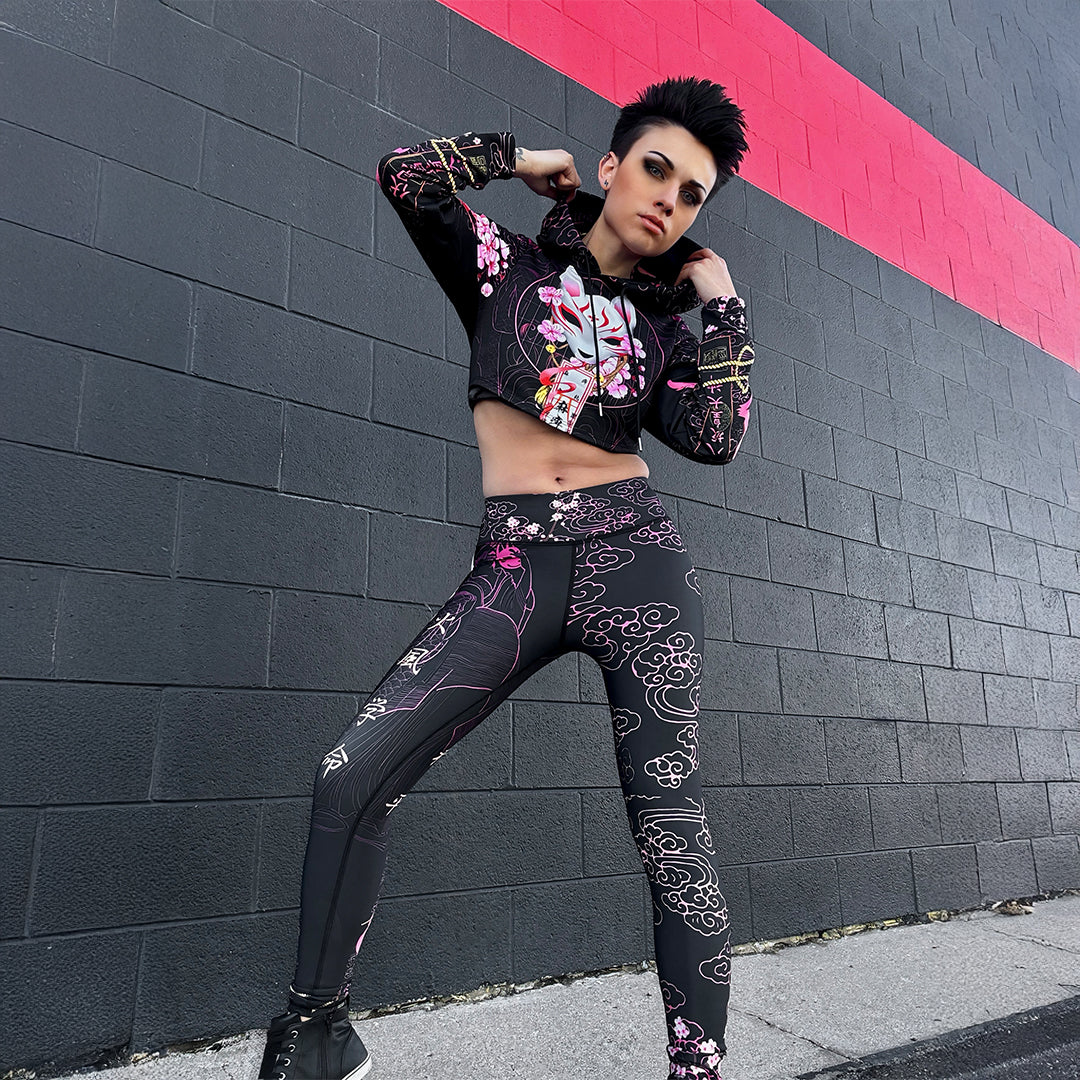 High Waisted Leggings Kitsune High Waisted Leggings