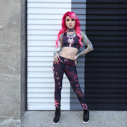 High Waisted Leggings Kitsune High Waisted Leggings