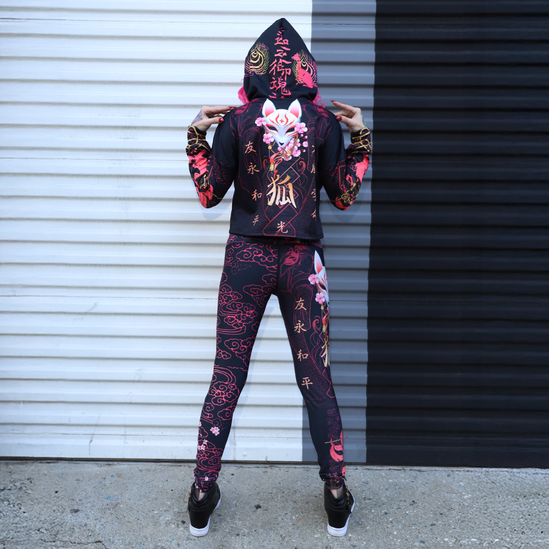 High Waisted Leggings Kitsune High Waisted Leggings