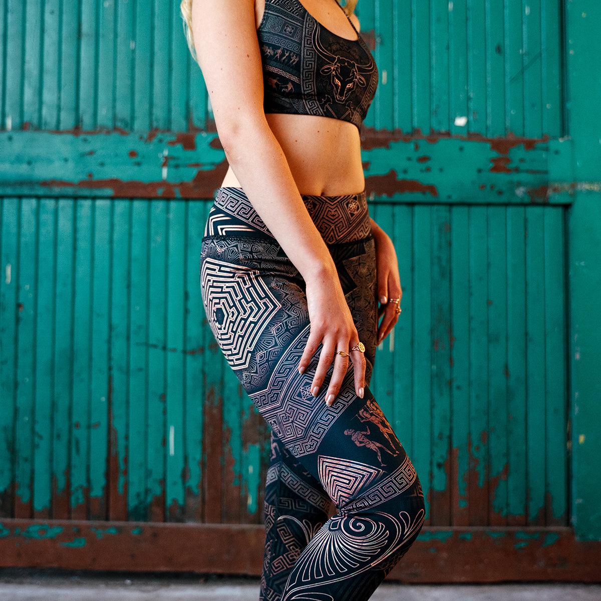 High Waisted Leggings Labyrinth High Waisted Leggings