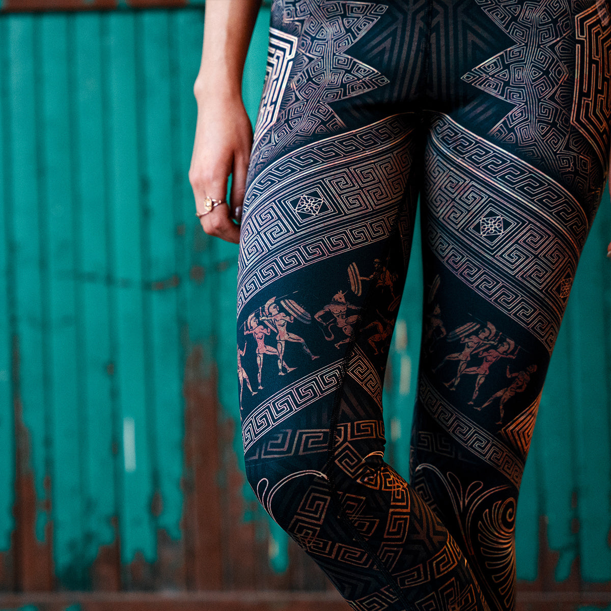 High Waisted Leggings Labyrinth High Waisted Leggings