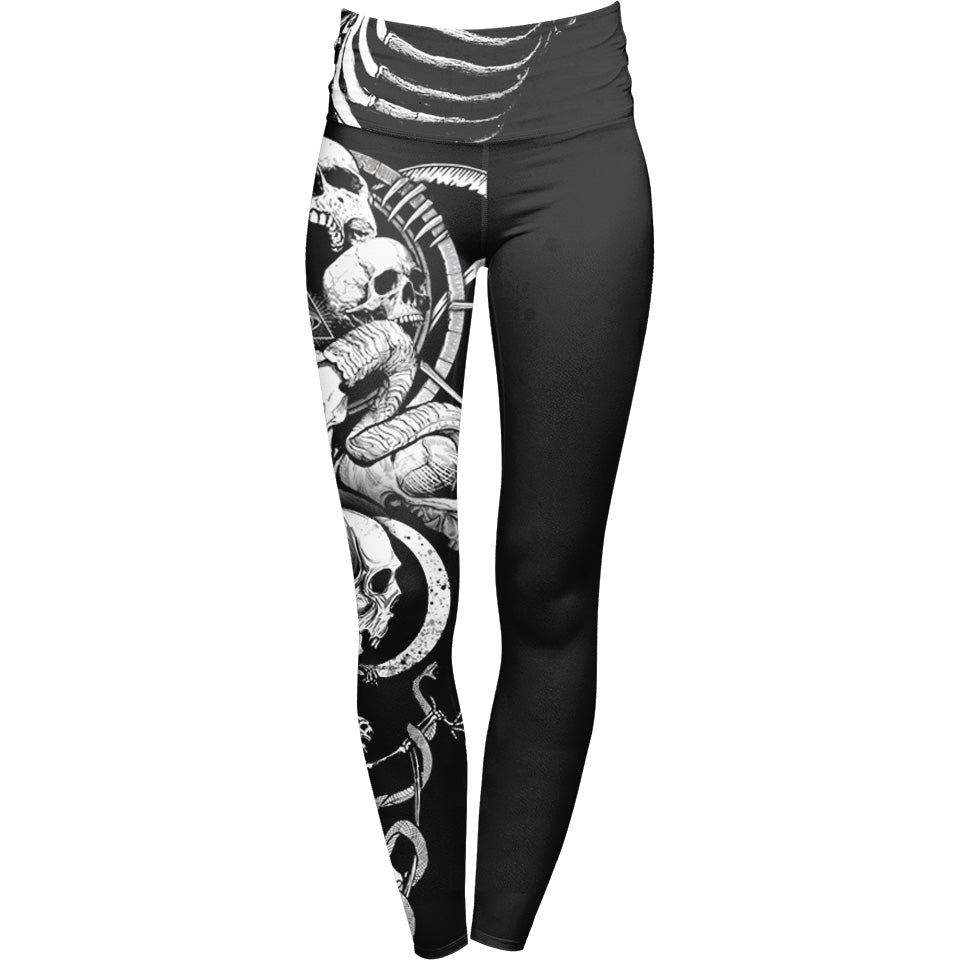 High Waisted Leggings Necromancer High Waisted Leggings