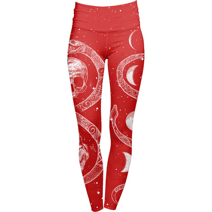 High Waisted Leggings Ouroboros High Waisted Leggings - Red Edition
