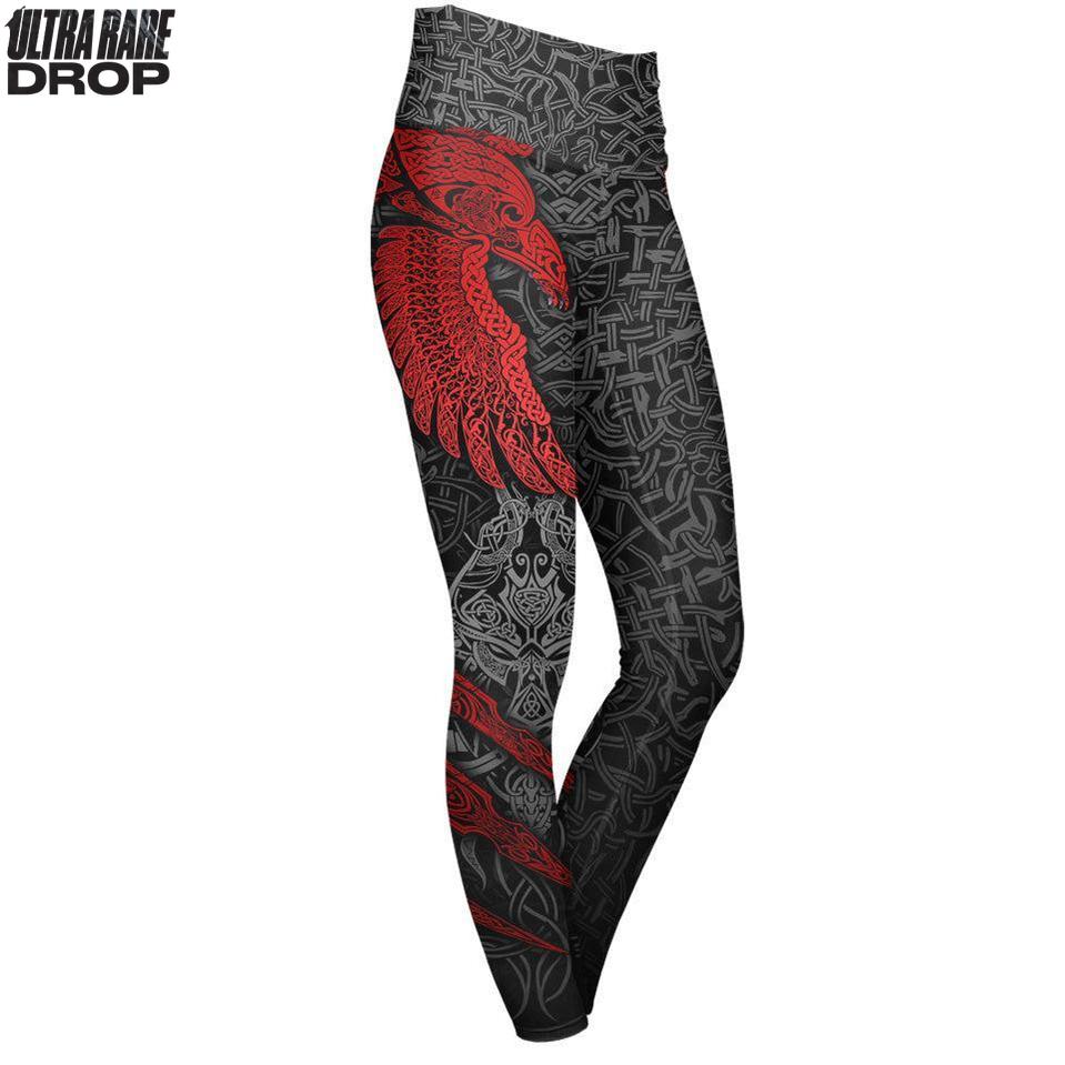 High Waisted Leggings XS Dual Ascent (Rupture) Ultra Rare High Waisted Leggings - Only 300 Units Across All Styles 102_YOGA-PANT_XS_MUNNIN-FNR-RED