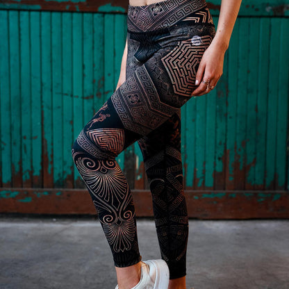 High Waisted Leggings XS Labyrinth High Waisted Leggings 102_YOGA-PANT_XS_LABYRINTH