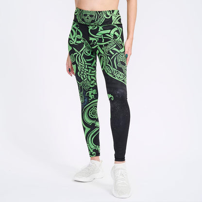 High Waisted Leggings XS Medusa High Waisted Leggings - Snake Edition 102_YOGA-PANT_XS_MEDGR