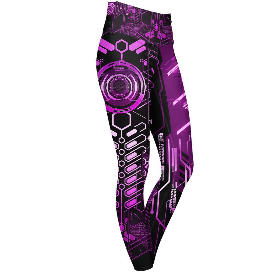 High Waisted Leggings XS Protocol Zero High Waisted Leggings - Ghostlink Edition 102_YOGA-PANT_XS_ATOPNK