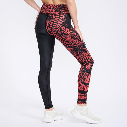 High Waisted Leggings XS Ryu High Waisted Leggings - Aka Edition 102_YOGA-PANT_XS_RATSU