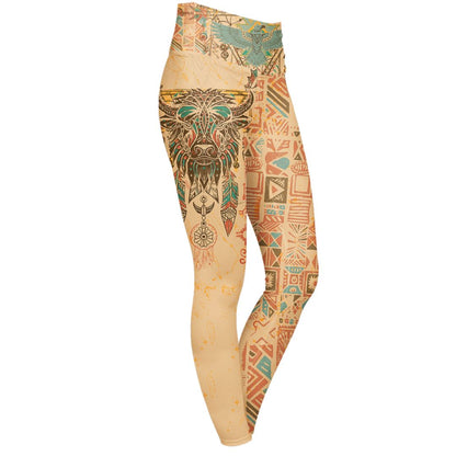 High Waisted Leggings XS Stonehorn High Waisted Leggings 102_YOGA-PANT_XS_BISON