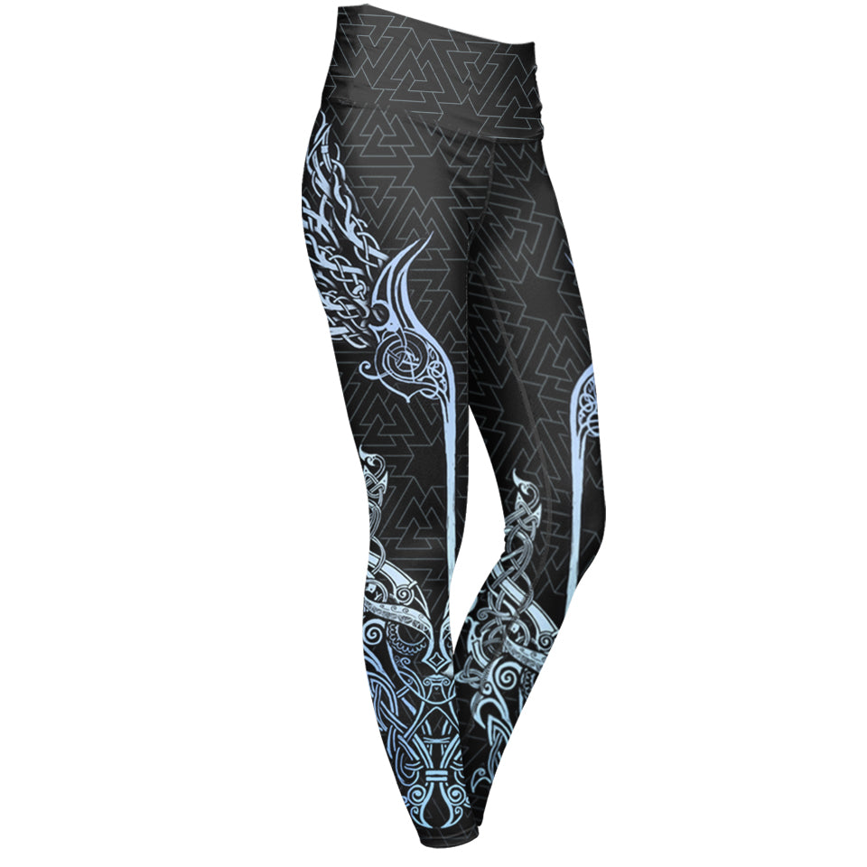 High Waisted Leggings XS Valkyries of Valhalla High Waisted Leggings 102_YOGA-PANT_XS_VALKYRIE-VALHALLA