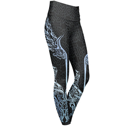 High Waisted Leggings XS Valkyries of Valhalla High Waisted Leggings 102_YOGA-PANT_XS_VALKYRIE-VALHALLA