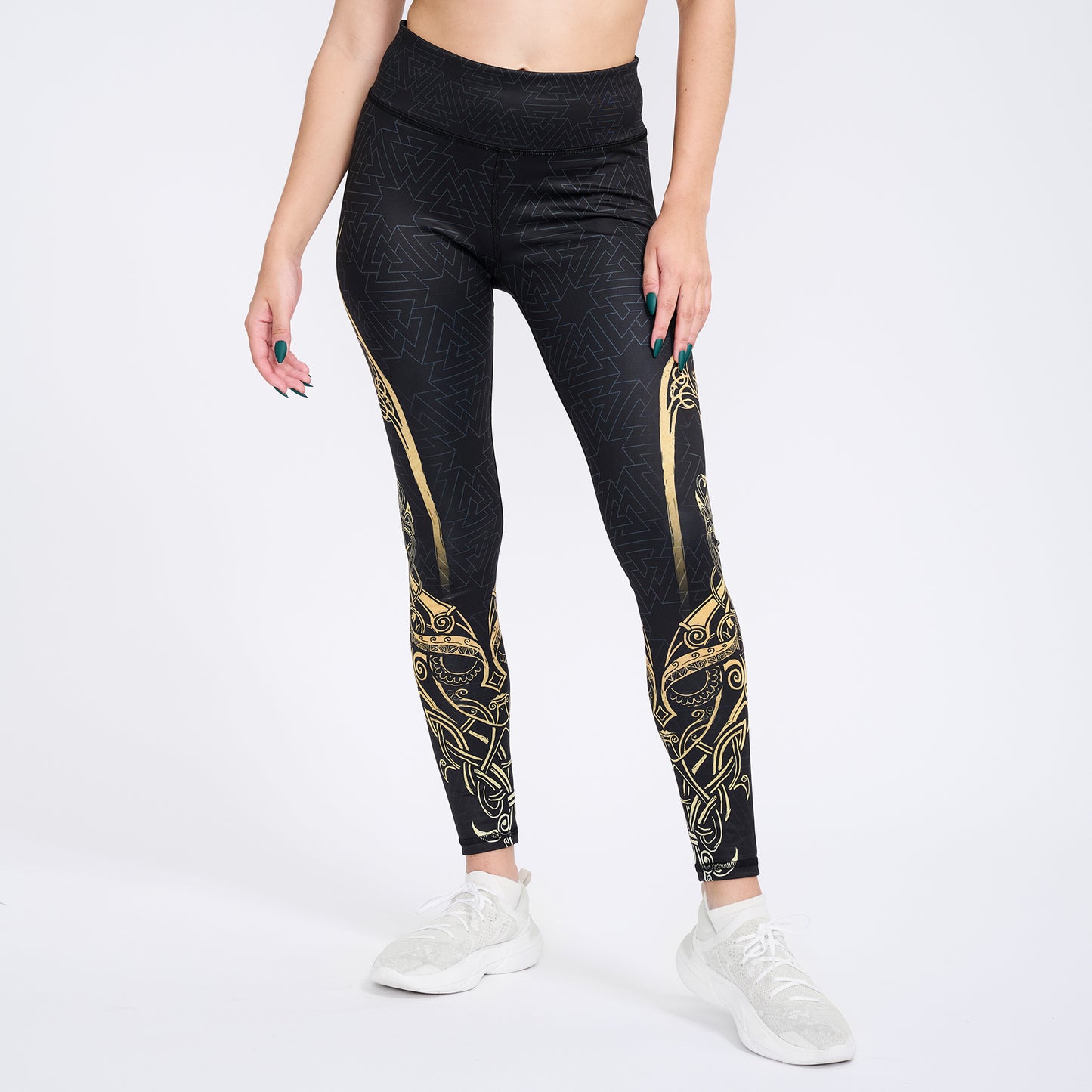 High Waisted Leggings XS Valkyries of Valhalla High Waisted Leggings - Gold Edition 102_YOGA-PANT_XS_VALKY