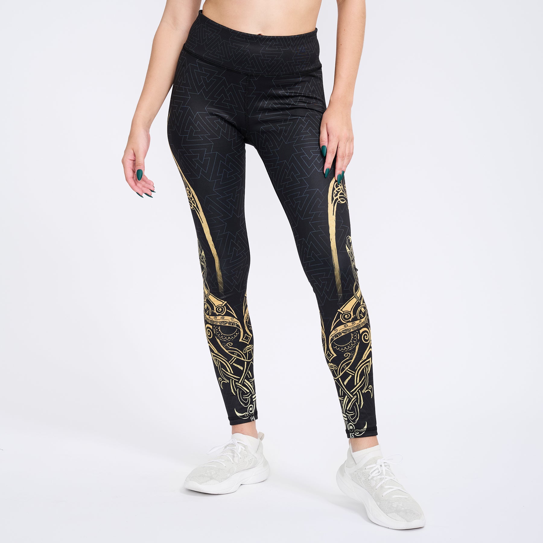High Waisted Leggings XS Valkyries of Valhalla High Waisted Leggings - Gold Edition 102_YOGA-PANT_XS_VALKY
