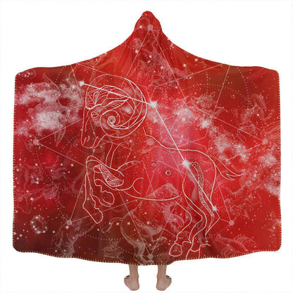 Hooded Blanket Adult-60x80 / Premium Sherpa Aries Hooded Blanket ARIES_HOODED-BLANKET-60x80-SHERPA