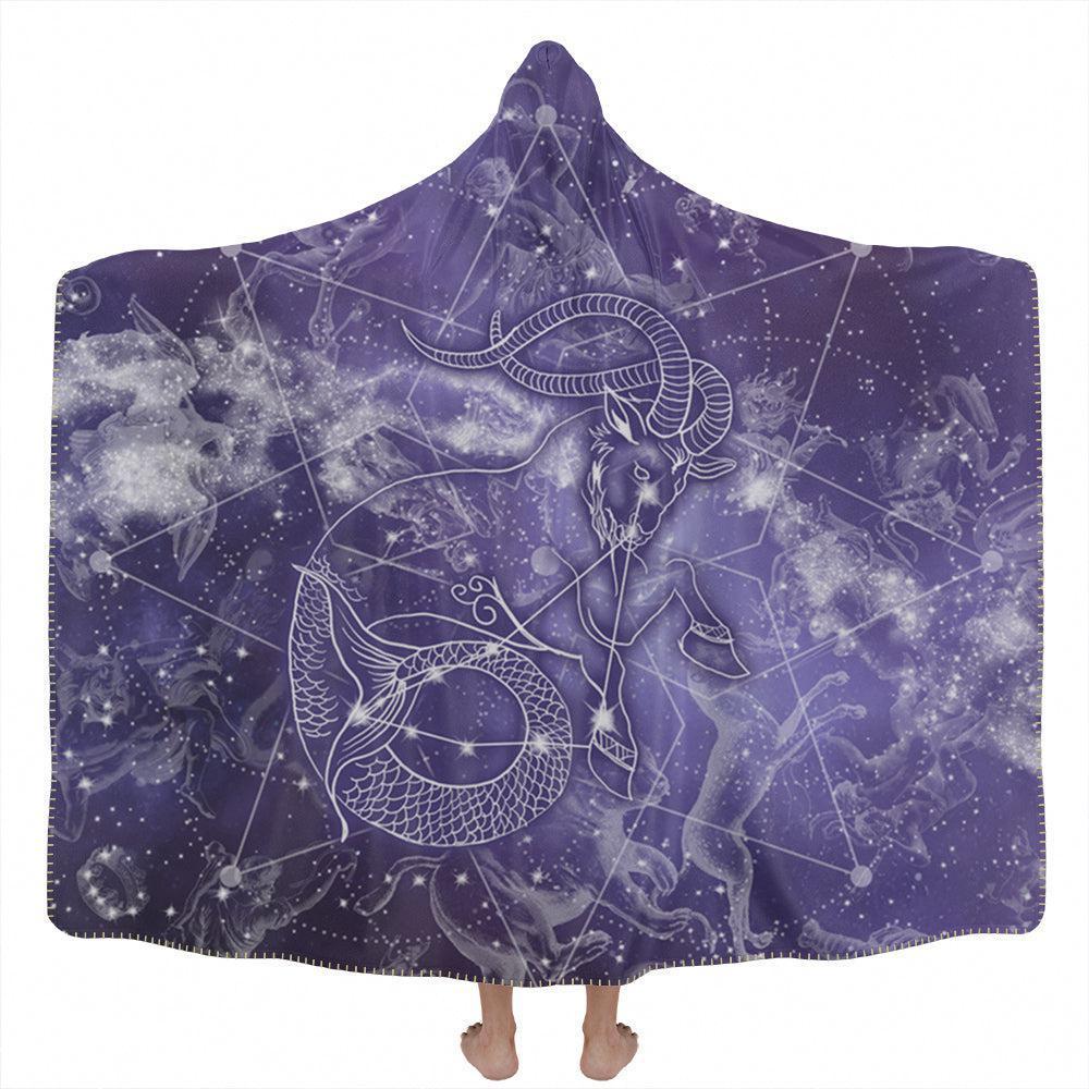 Hooded Blanket Adult-60x80 / Premium Sherpa Capricorn Hooded Blanket CAPRICORN_HOODED-BLANKET-60x80-SHERPA