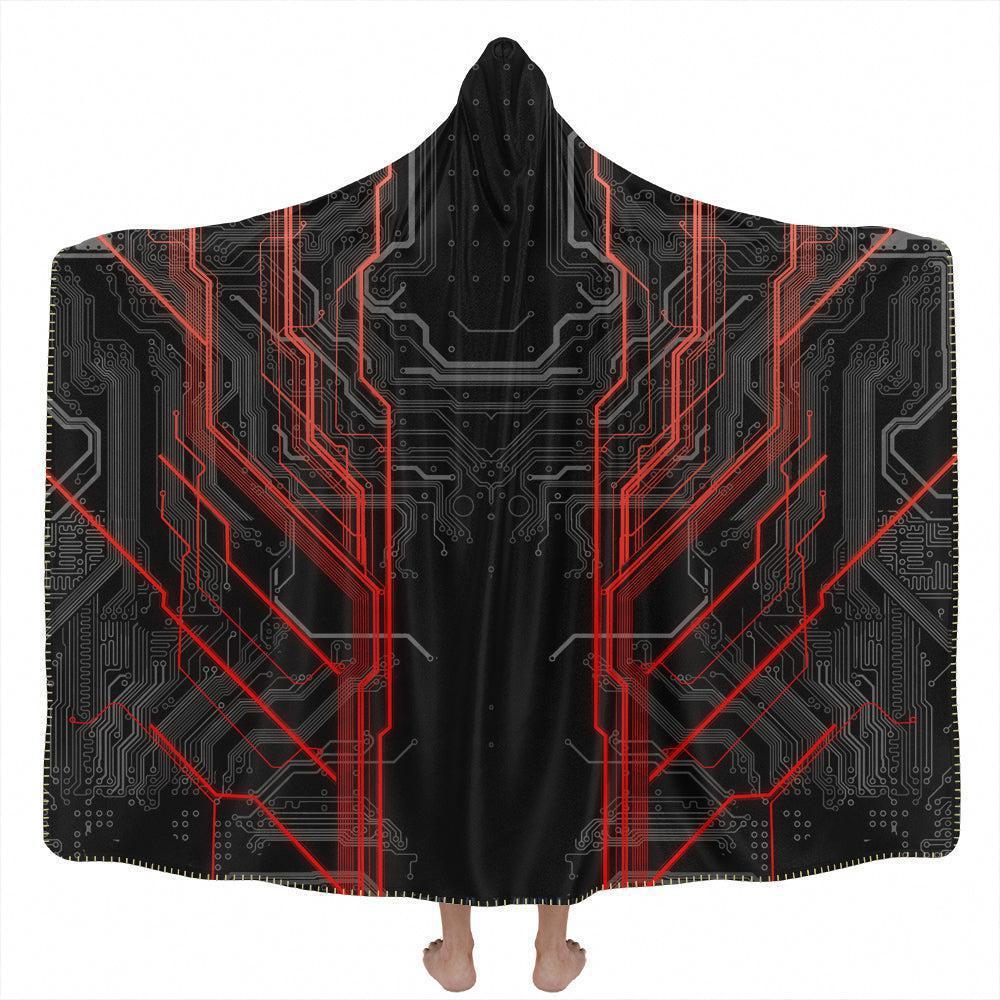 Hooded Blanket Adult-60x80 / Premium Sherpa Circuit Hooded Blanket CIRCUIT_HOODED-BLANKET-60x80-SHERPA