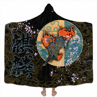 Hooded Blanket Adult-60x80 / Premium Sherpa Kirin Hooded Blanket KIRIN_HOODED-BLANKET-60x80-SHERPA