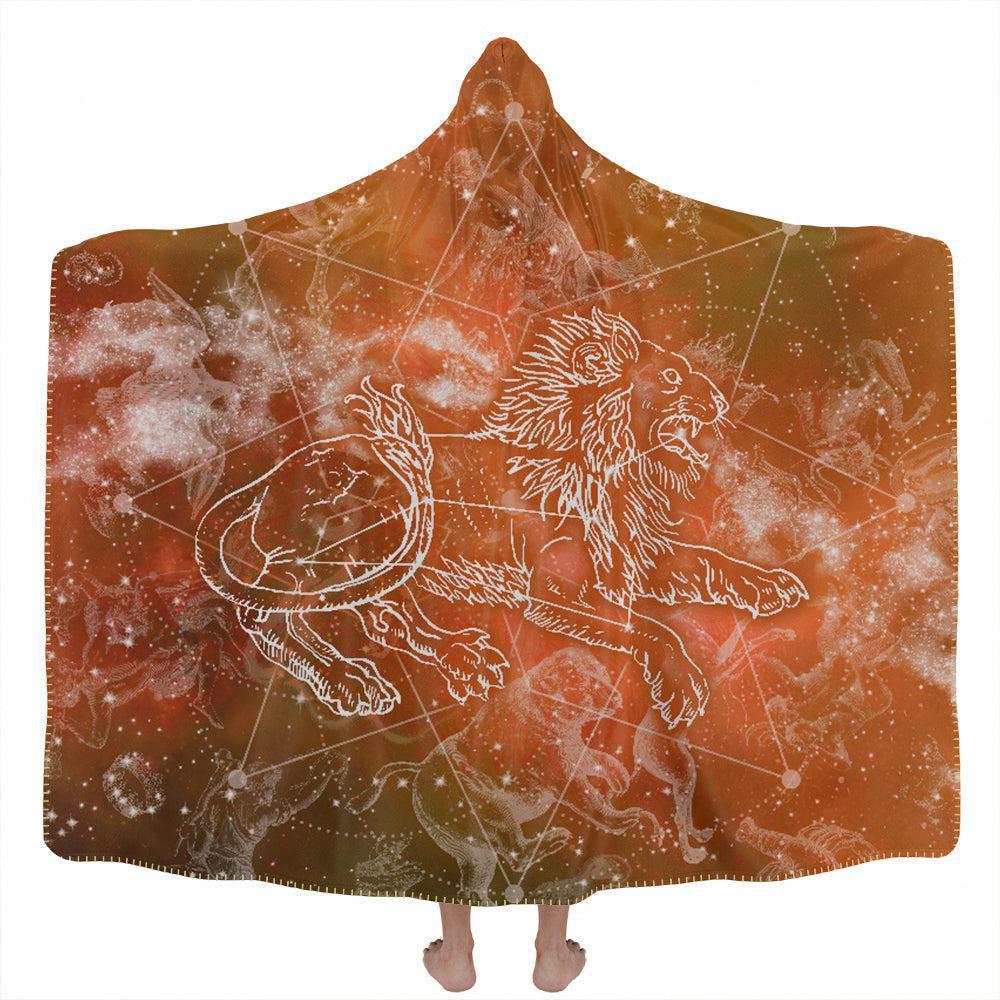 Hooded Blanket Adult-60x80 / Premium Sherpa Leo Hooded Blanket LEO_HOODED-BLANKET-60x80-SHERPA
