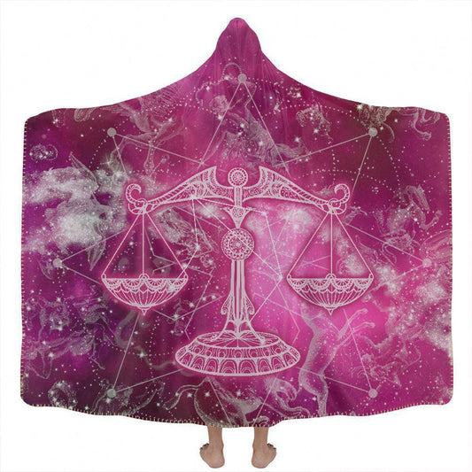 Hooded Blanket Adult-60x80 / Premium Sherpa Libra Hooded Blanket LIBRA_HOODED-BLANKET-60x80-SHERPA