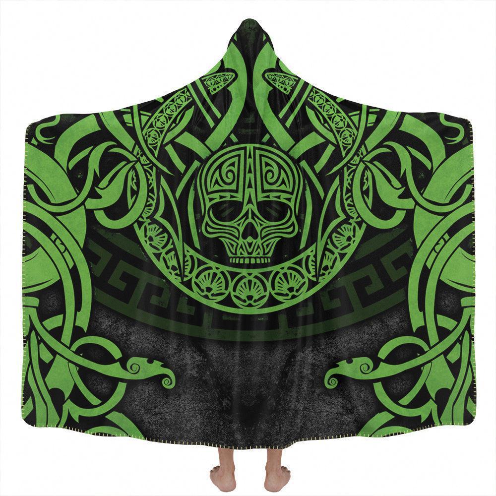 Hooded Blanket Adult-60x80 / Premium Sherpa Medusa Hooded Blanket - Snake Edition MEDGR_HOODED-BLANKET-60x80-SHERPA