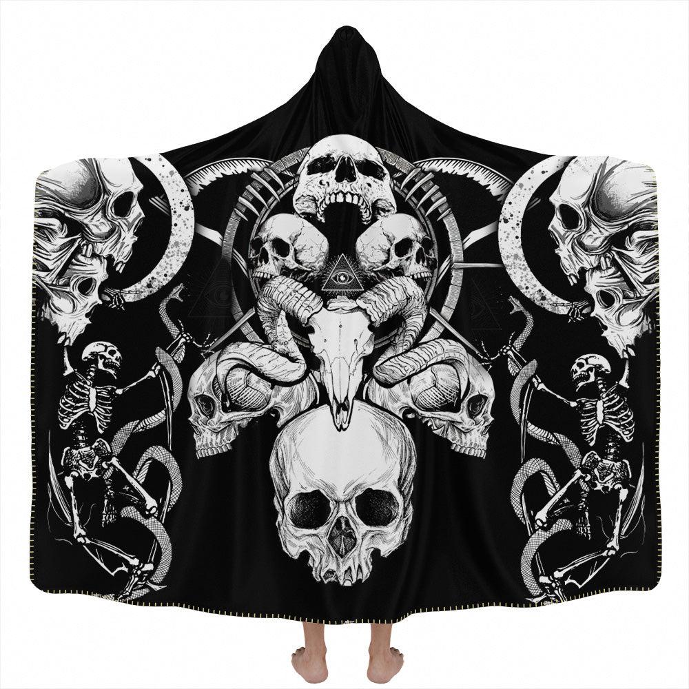 Hooded Blanket Adult-60x80 / Premium Sherpa Necromancer Hooded Blanket NECROMANCER_HOODED-BLANKET-60x80-SHERPA