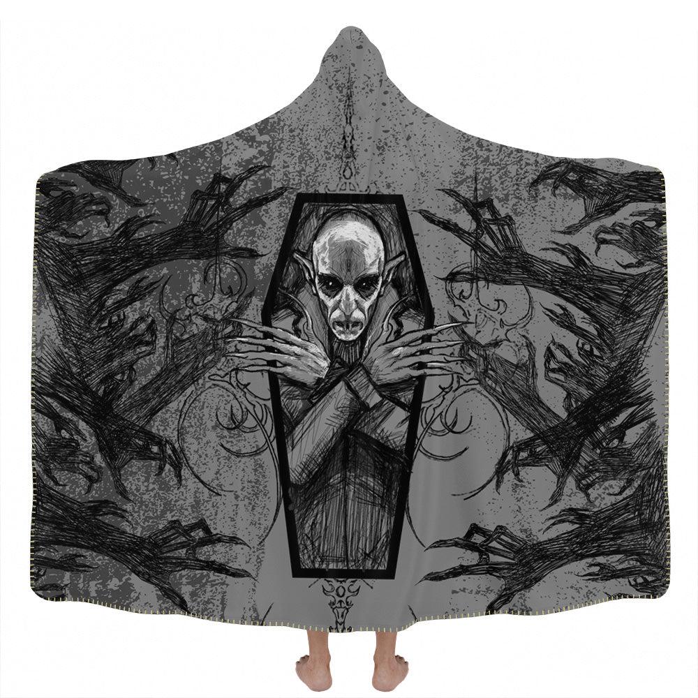 Hooded Blanket Adult-60x80 / Premium Sherpa Nosferatu Hooded Blanket NOSFERATU_HOODED-BLANKET-60x80-SHERPA