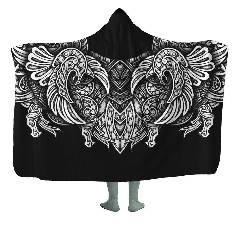Hooded Blanket Adult-60x80 / Premium Sherpa / Original Valhalla Hooded Blanket SLEIPNIR1_HOODED-BLANKET-60x80-SHERPA