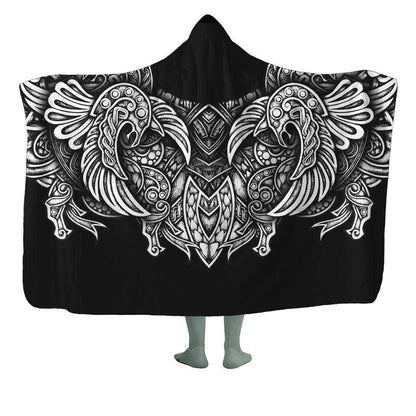Hooded Blanket Adult-60x80 / Premium Sherpa / Original Valhalla Hooded Blanket SLEIPNIR1_HOODED-BLANKET-60x80-SHERPA