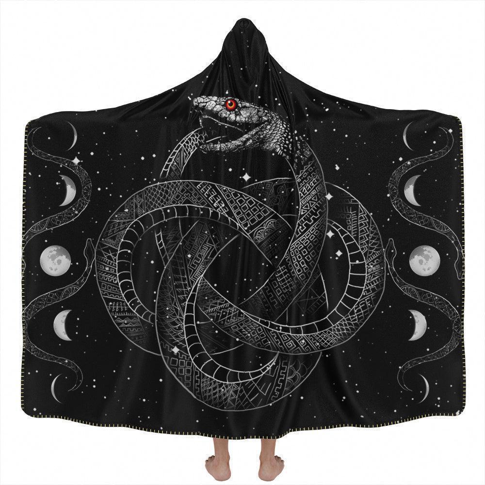 Hooded Blanket Adult-60x80 / Premium Sherpa Ouroboros Hooded Blanket OUROBOROS_HOODED-BLANKET-60x80-SHERPA