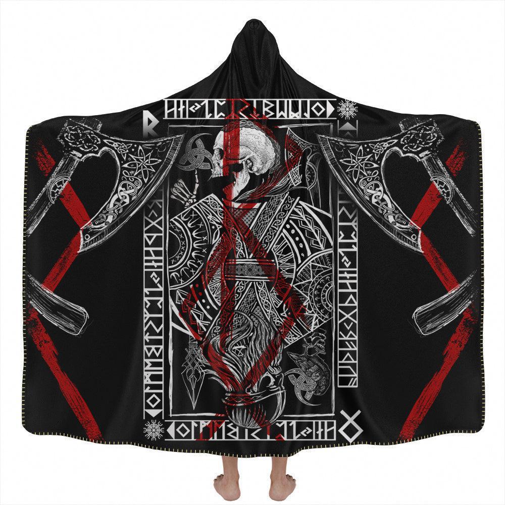 Hooded Blanket Adult-60x80 / Premium Sherpa Ragnar Lothbrok Hooded Blanket LOTHBROK-V3_HOODED-BLANKET-60x80-SHERPA